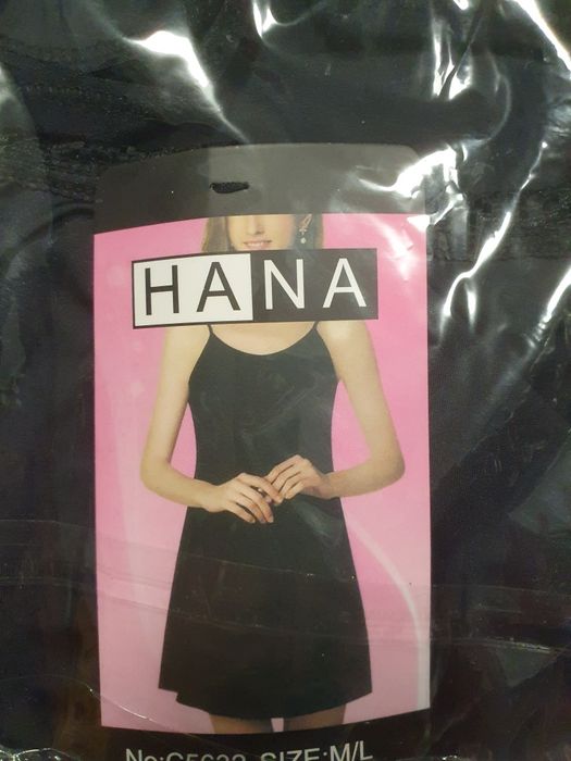 Halka na naramkach koszulka nocna czarna r.L
