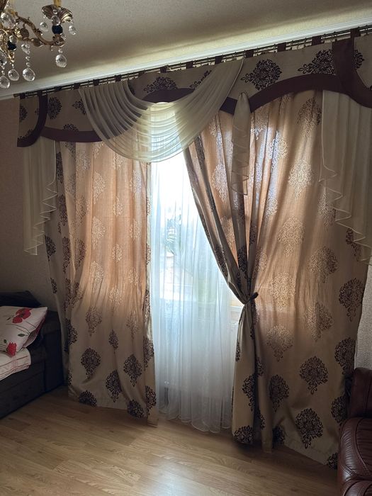 Продаю штори, тюль, ламбрикен