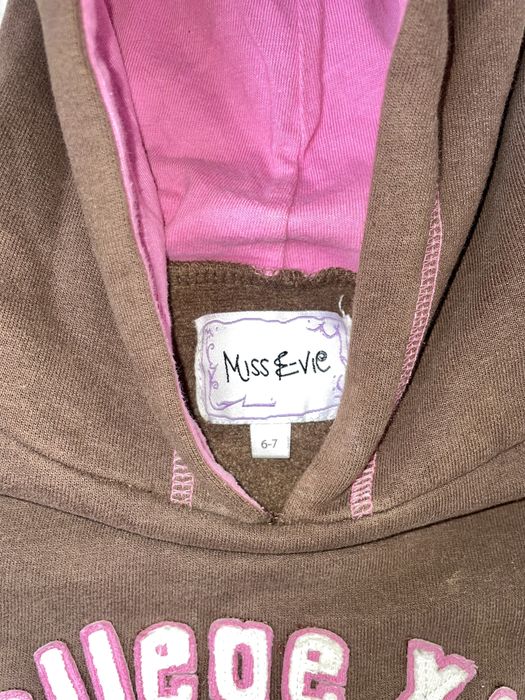 Brązowa bawełniana dziewczęca bluza miss evie 116 cm 6 lat