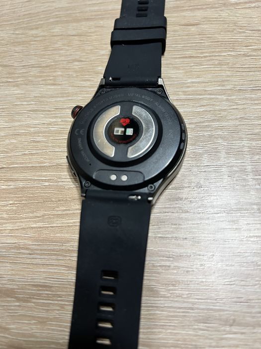 Smartwatch AT – męski, AMOLED, rozmowy + funkcje zdrowotne