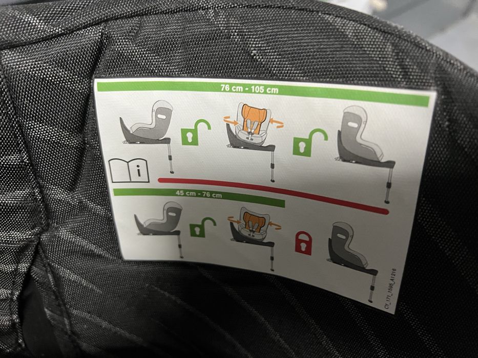 Cadeira auto GB Platinum I-size Lux Black + Espelho + Acessorios