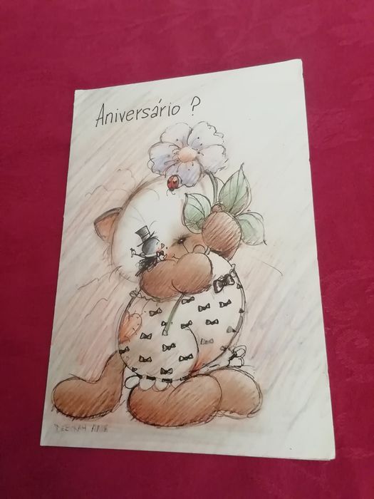 Postal de aniversário da Ambro Cards