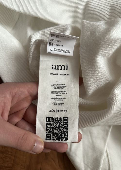 Sweter Ami Paris Bialy