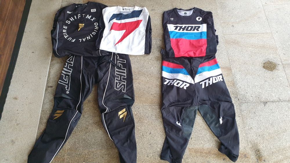 Equipamentos Motocross Shift e Thor