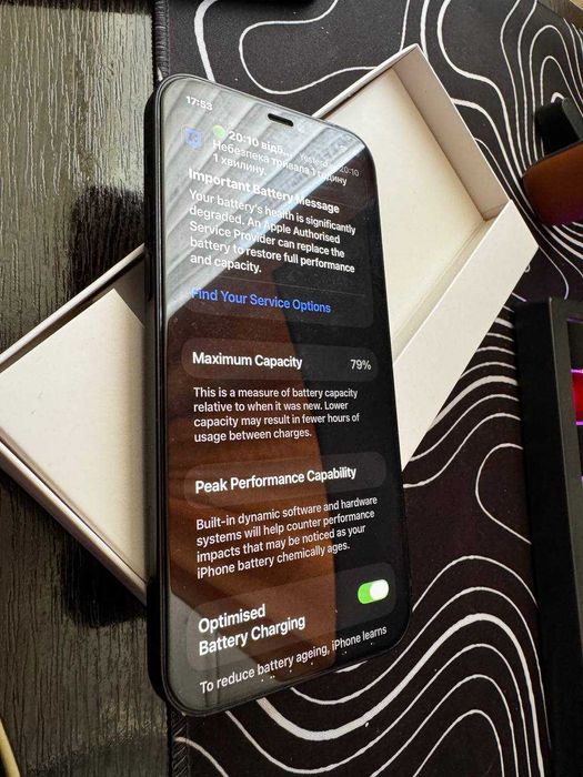 iPhone 12 128GB Graphite (Графіт) | 79% Battery Health