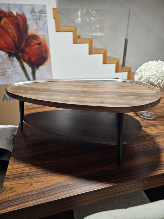 Mesa Centro 2 Niveis Madeira Coffee Table