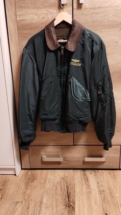 Alpha Industries Breitling Made in USA kurtka wojskowa CWU45 Unikat!
