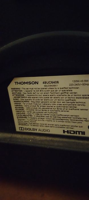 Telewizor Thomson 49uc6404 android tv 50 Led plus uchwyt