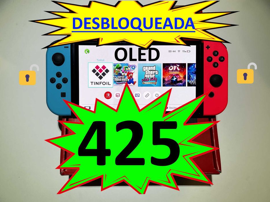 Nintendo Switch Oled | DESBLOQUEADA [NOVA por ESTREAR]