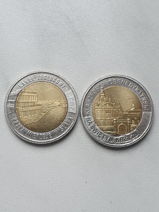 5zł klasztor pobenedyktyński i kanał żeglugowy