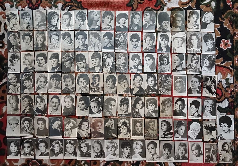 Актеры артисты кино мини, альбом к ним, календарики.