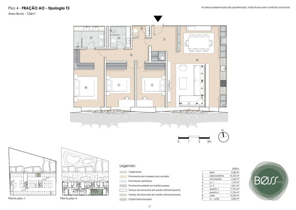 Apartamento T3 em Paranhos, Porto
