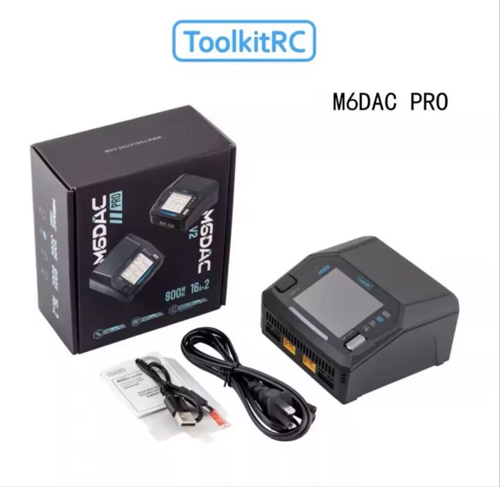 ToolkitRC M6DAC PRO зарядний пристрій для FPV Дронів квадрокоптеров