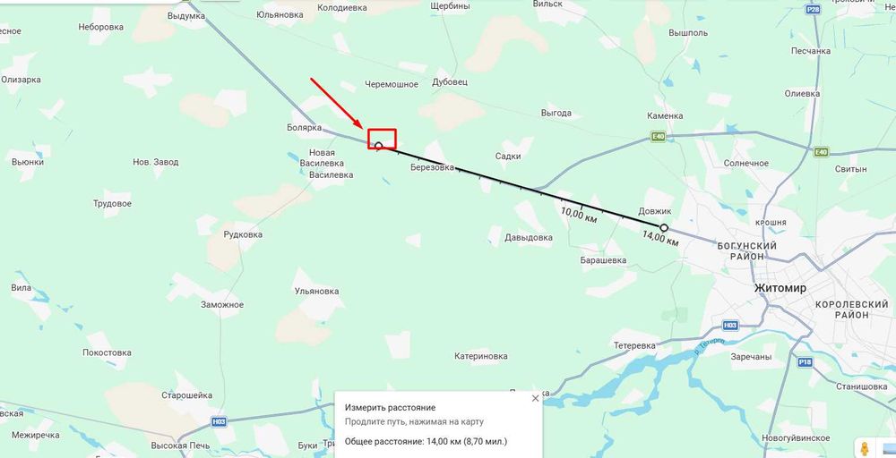 Ділянка 5 га під промисловість фасад траси Київ-Чоп, 14км від Житомира