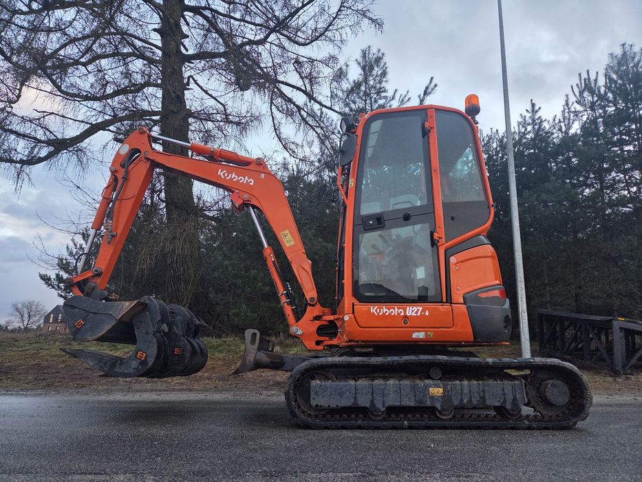 Minikoparka KUBOTA U27-4 Rok 2015