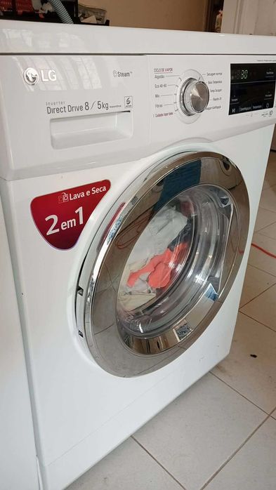 Máquina de lavar e secar LG