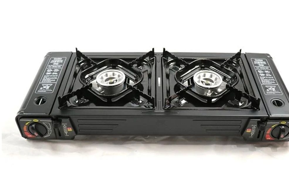 Портативна газова плита на 2 комфорки