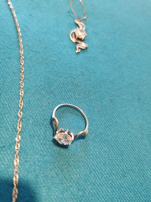 Komplet biżuterii srebro