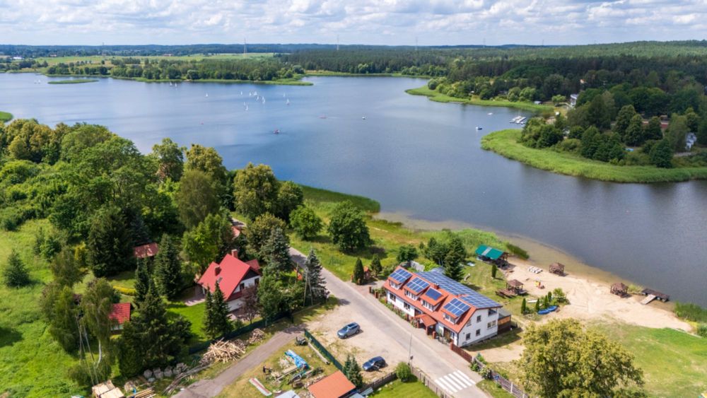 Domek z własną plażą na mazurach
