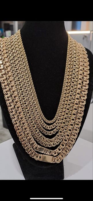 Złote łańcuszki Pr 585 - Nowe Najlepsze Ceny Cała Polska