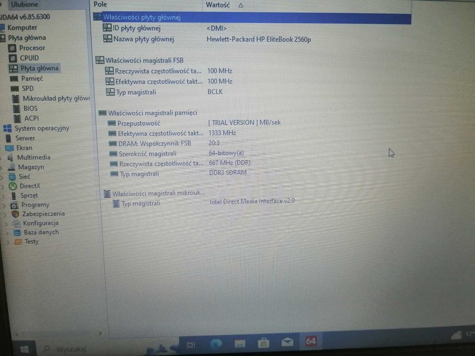 Płyta główna HP EliteBook 2560p 100% sprawna