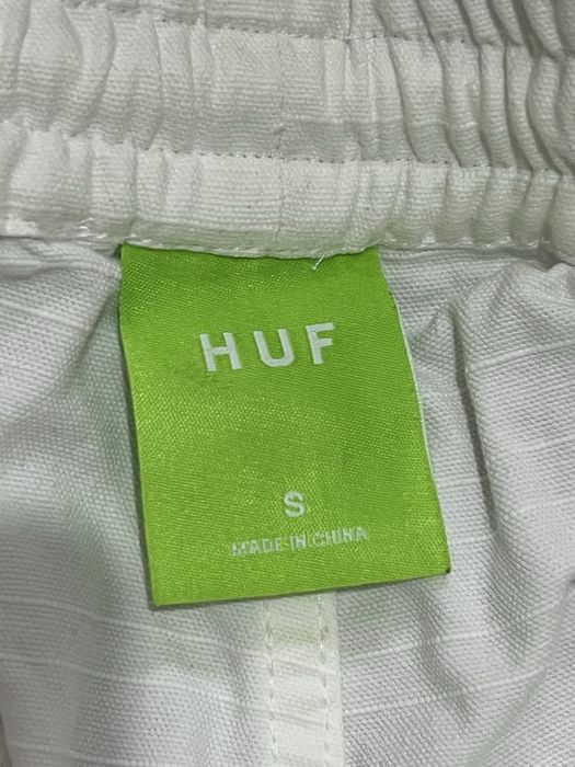 HUF (S) Skate Straight Leg Pants in White чоловічі брюки білі скейт