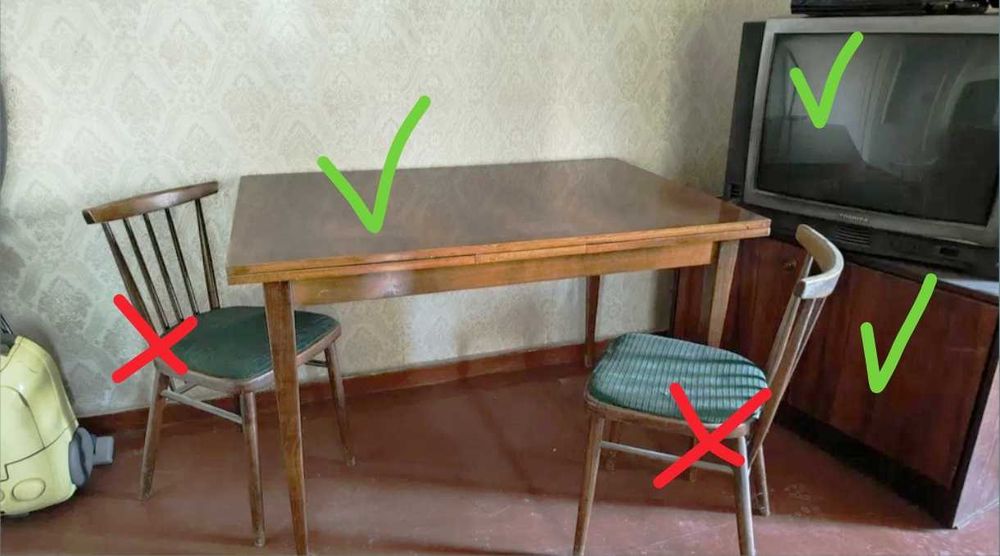 Распродажа, б/у кровать и шкаф, столы и другая мебель