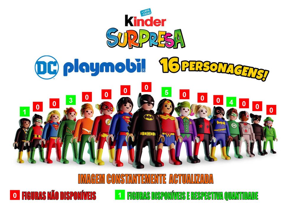 Kinder ovo Playmobil DC e Maxi DC
