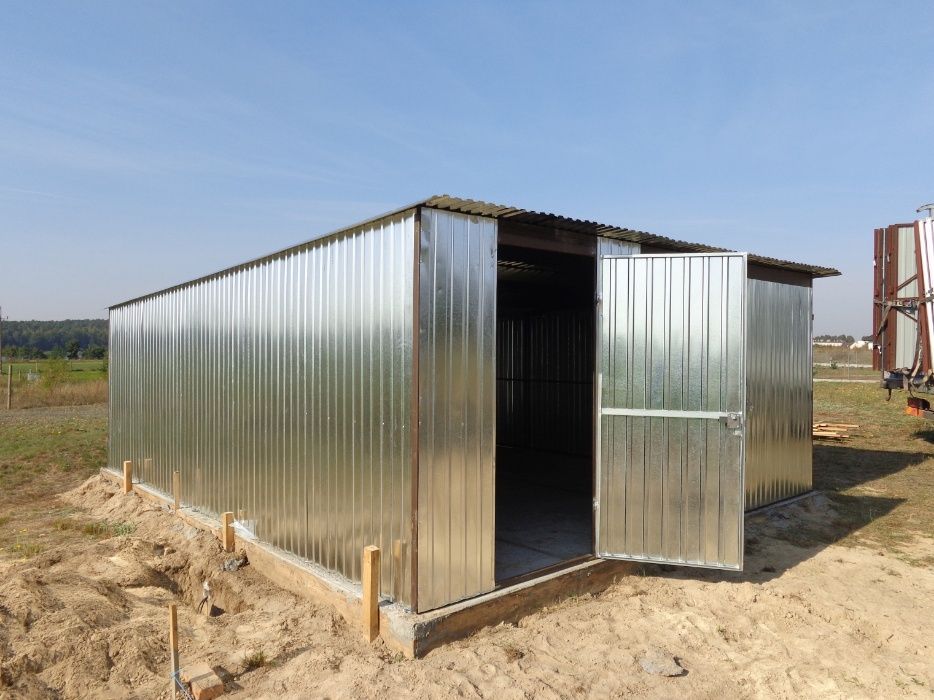 Garaż blaszany Blaszak WZMOCNIONY garaże blaszaki na wymiar NAJTANIEJ