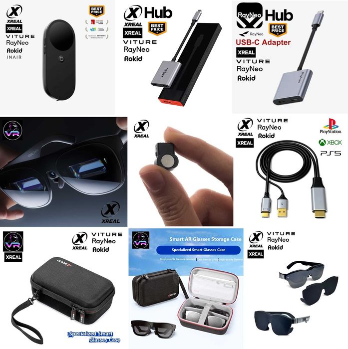 ‼️ Акція! XREAL 1S +Hub (OLED, 120Hz, Samsung, iPhone, Steam Deck)