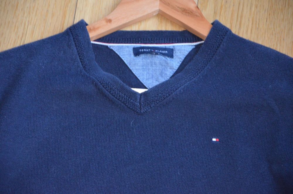 Tommy hilfiger sweter granatowy  164