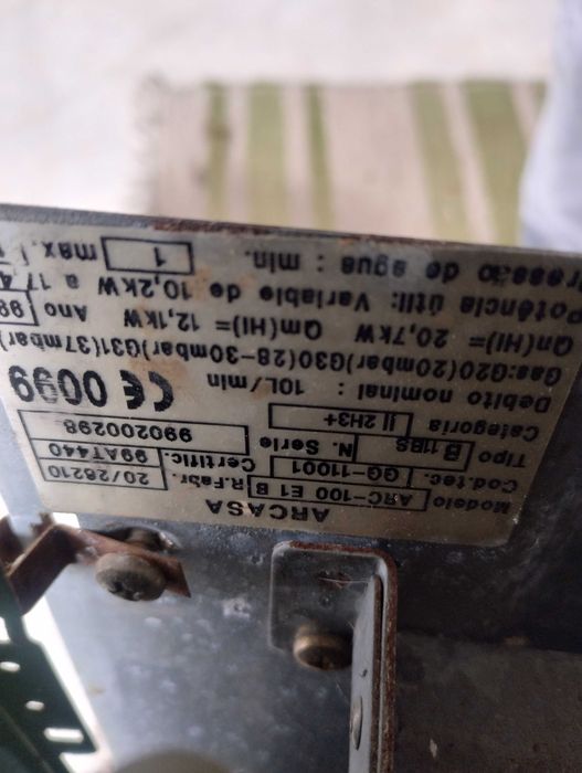 Esquentador a gás butano ou propano