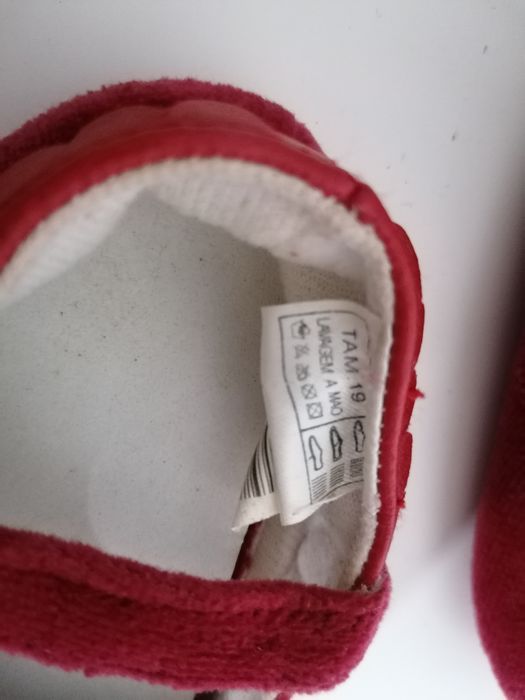 Sapatos veludo bebé