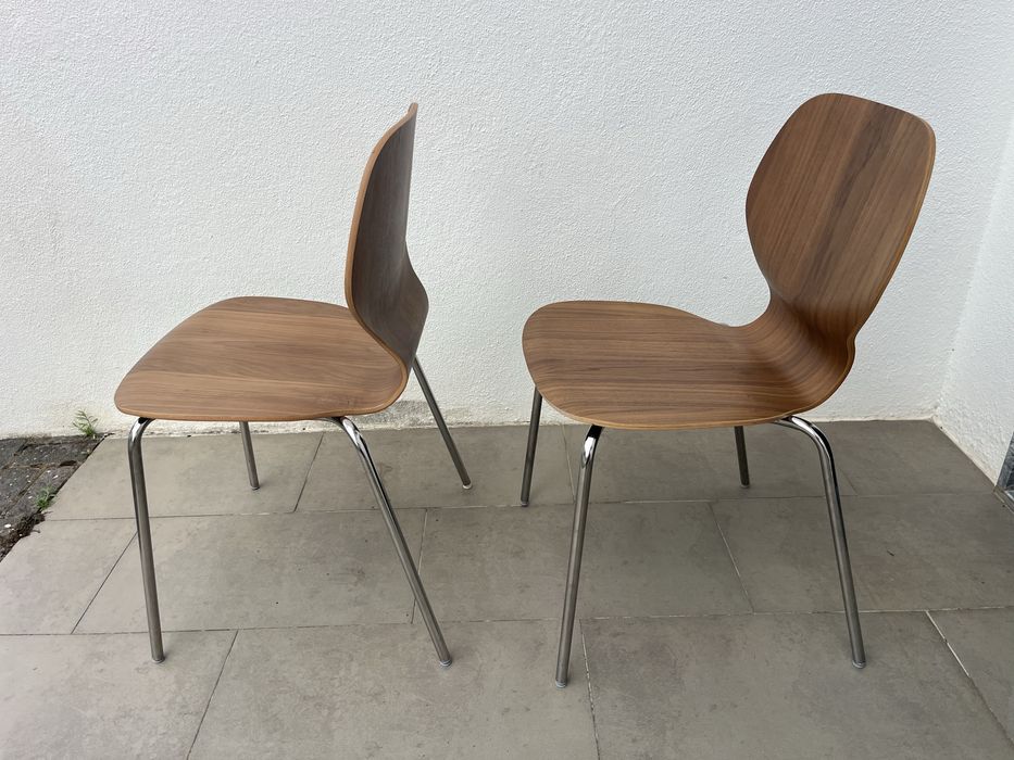 Cadeiras Cromadas Nogueira Ikea
