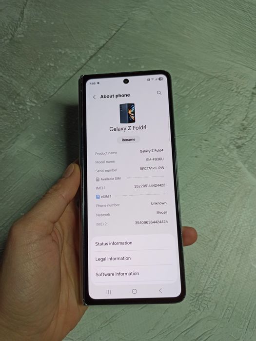 Samsung Z Fold4 12/128 gb