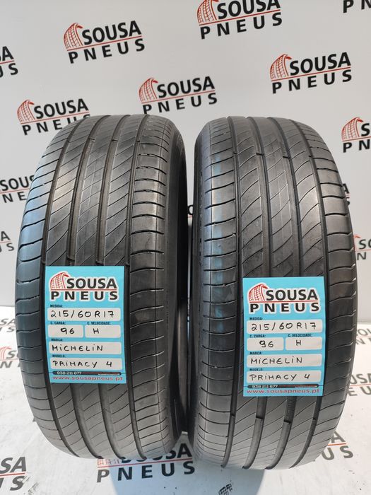 2 pneus semi novos 215-60R17 Michelin - Oferta dos Portes