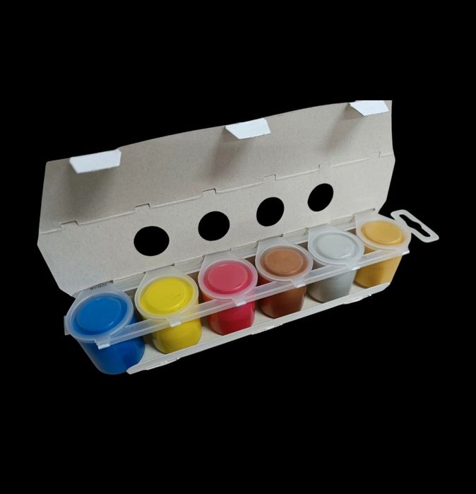 Farby plakatowe metaliczne 6x25ml