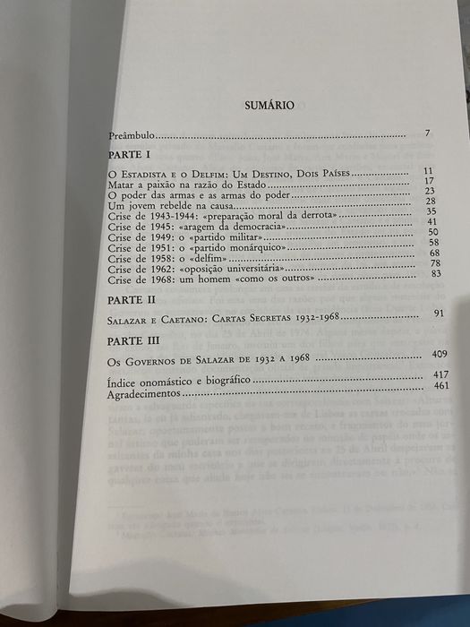 Livro Salazar e Caetano Cartas secretas