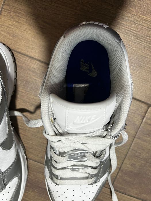 nike dunk low cinzenta / prateada