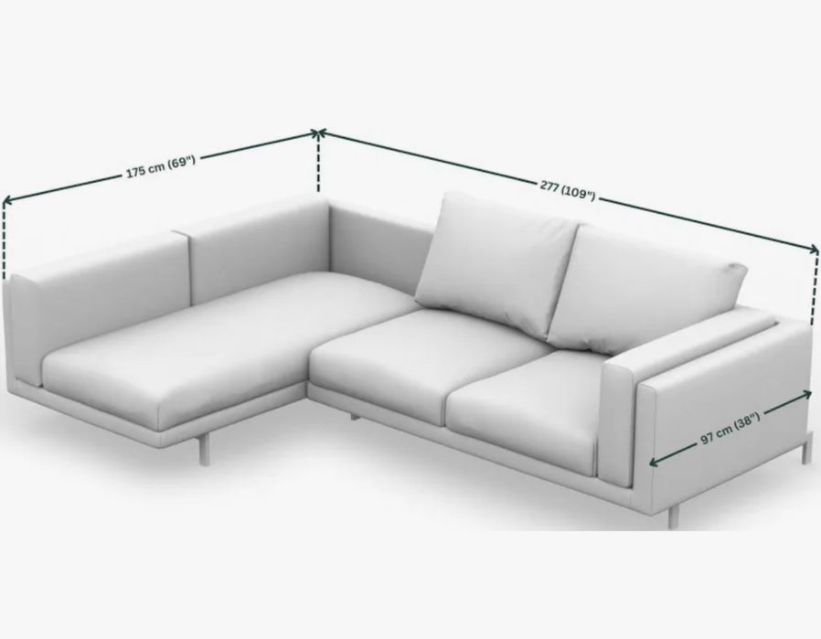 sofá 3 lug c/chaise longue