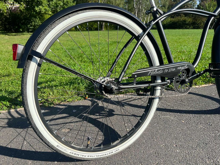 ROWER miejski męski 28 cruiser czarny holenderski 7 biegów shimano