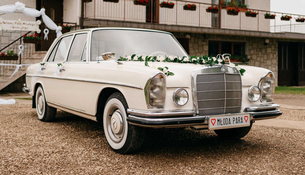 Mercedes W108 250S - samochód do ślubu - wynajem z kierowcą