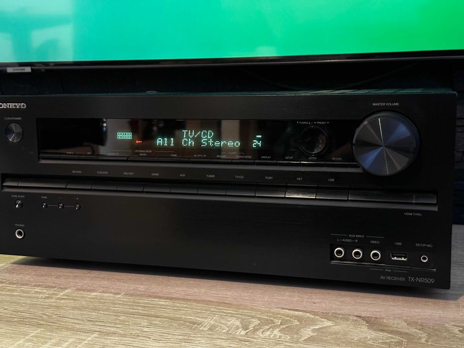 ONKYO TX-NR509  Amplituner HDMI, USB + pilot 5x130Wat