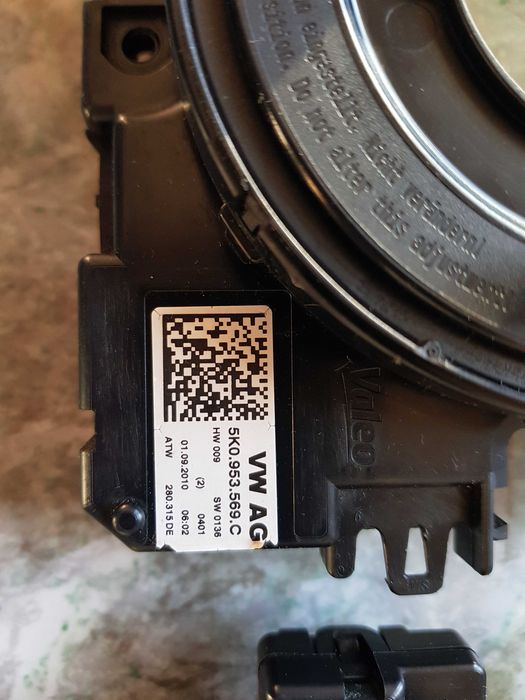 Подрулевой шлейф, шлейф руля 5K0953569 VW, Skoda