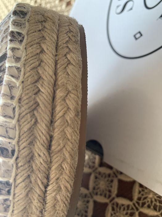 Espadryle Steve Madden — roz. 39. skórzane , wzór skóra węża