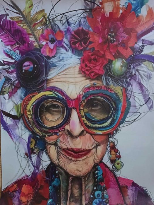 Malowniczy plakat 30×45 kolorowa artystyczna ilustracja Nowy