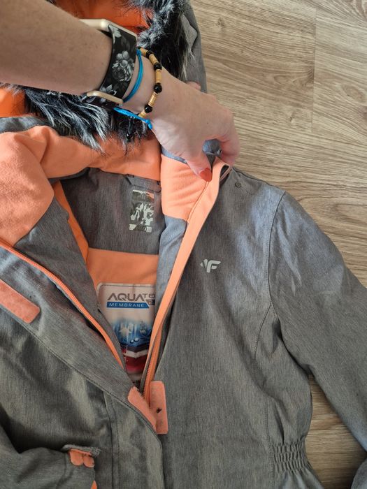 Kurtka narciarska 4f 140 rękawiczki