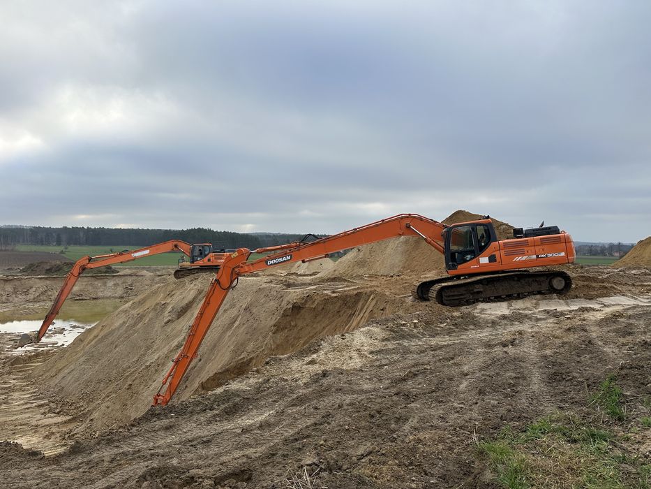 Usługi/wynajem koparki gąsienicowej LONG 18m
