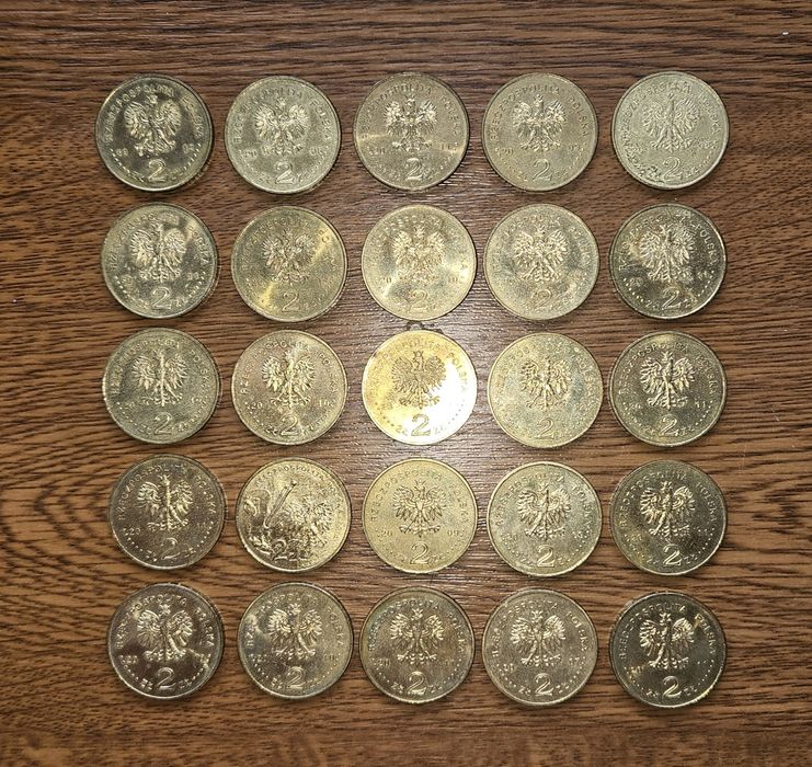 25 monet 2 zł okolicznościowych NBP (Nordic Gold)