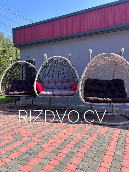 Подвійний кокон  садові меблі з ротангу Чернівці